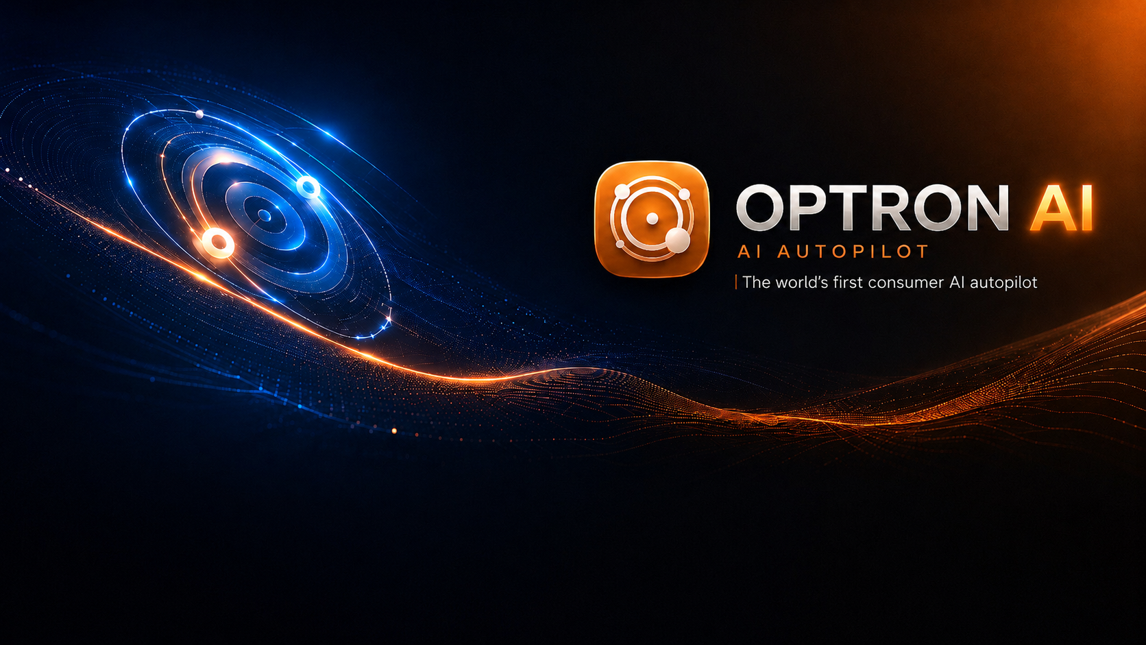 Optron AI orbital routing visualization directing requests through the best AI path